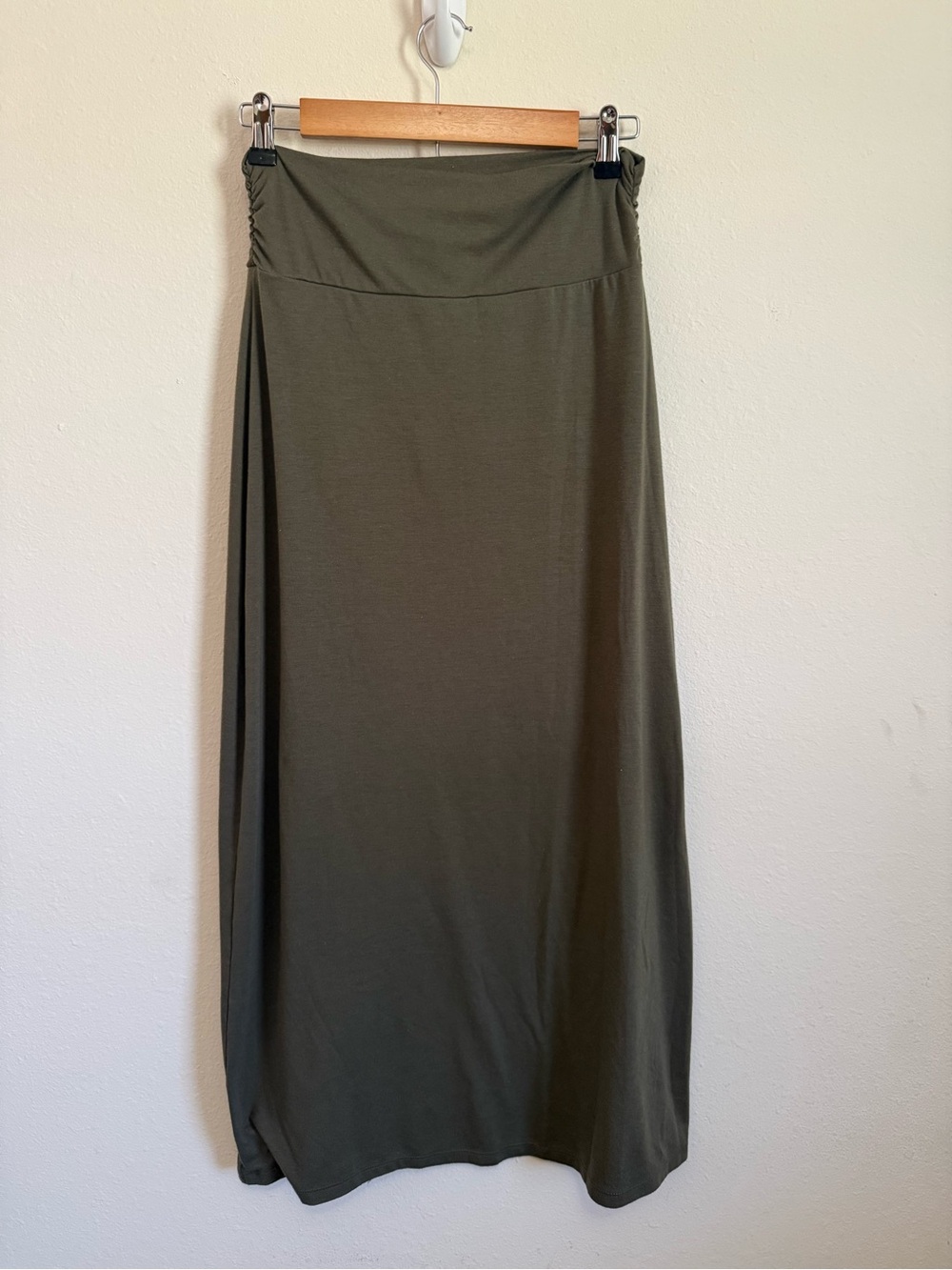 Faded Glory Olive Green Maxi Skirt